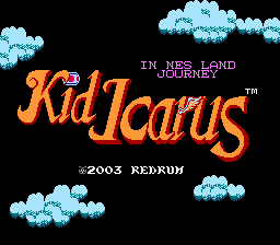 Kid Icarus in NES Land Journey Title Screen